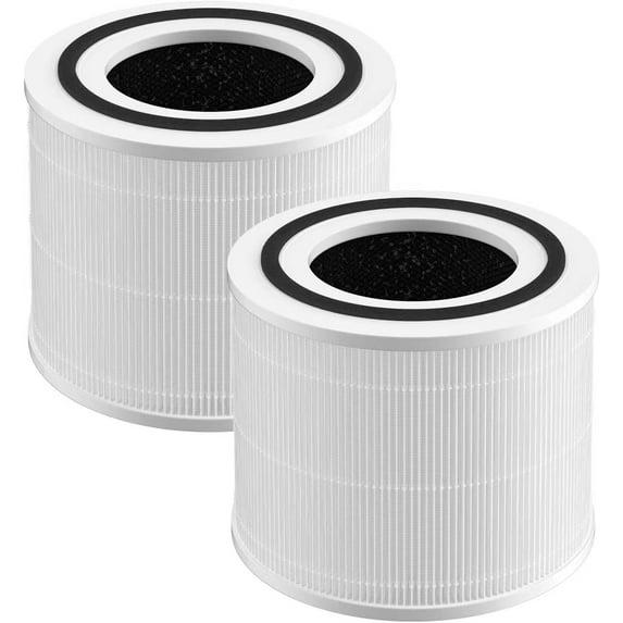 2-Pack Core 300 Replacement Filter for LEVOIT Core 300 and Core 300S Air Purifier, H13 True HEPA Filter and Activated Carbon, Replace Core 300-RF