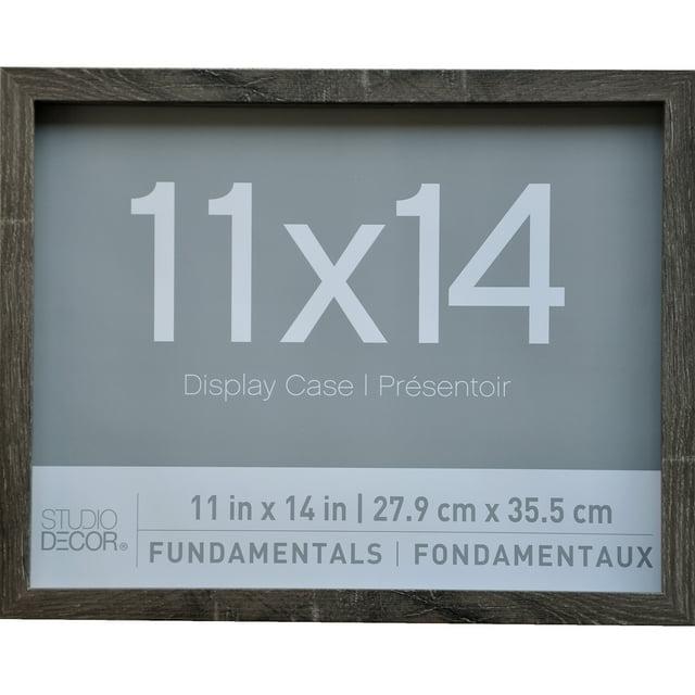 2 Pack Fundamentals 11" x 14" Gray Shadow Boxes by Studio Décor®