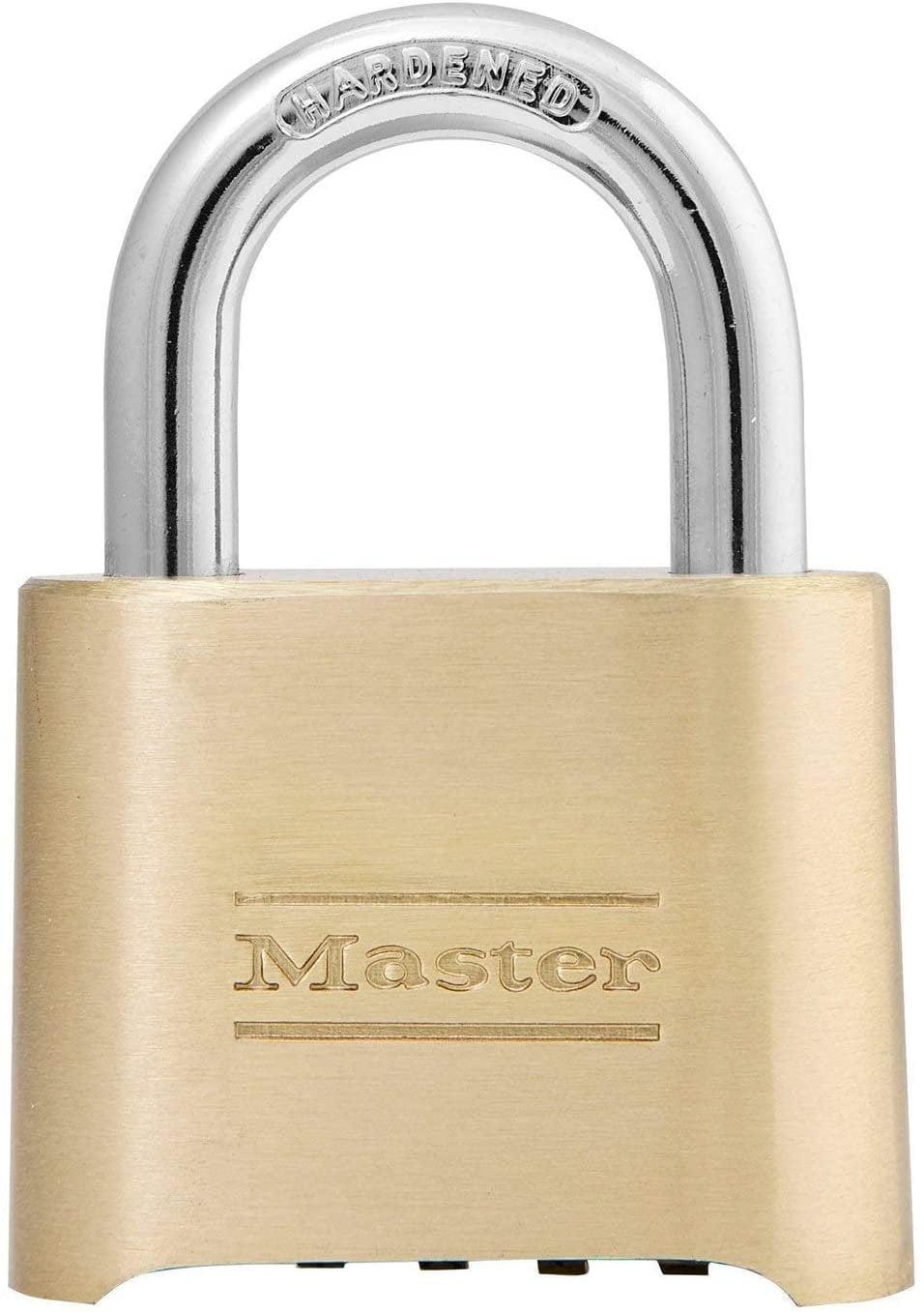 Master Lock Brass Combination Padlock with Hardened Steel Shackle