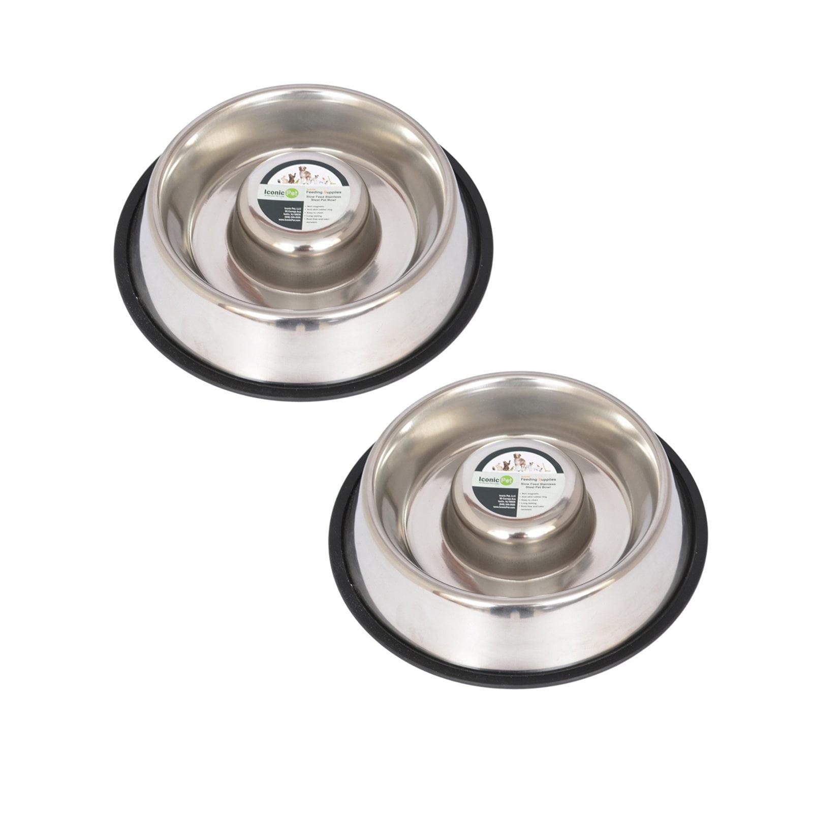 Iconic Pet Anti-Skid Slow Feeder (Set of 2)