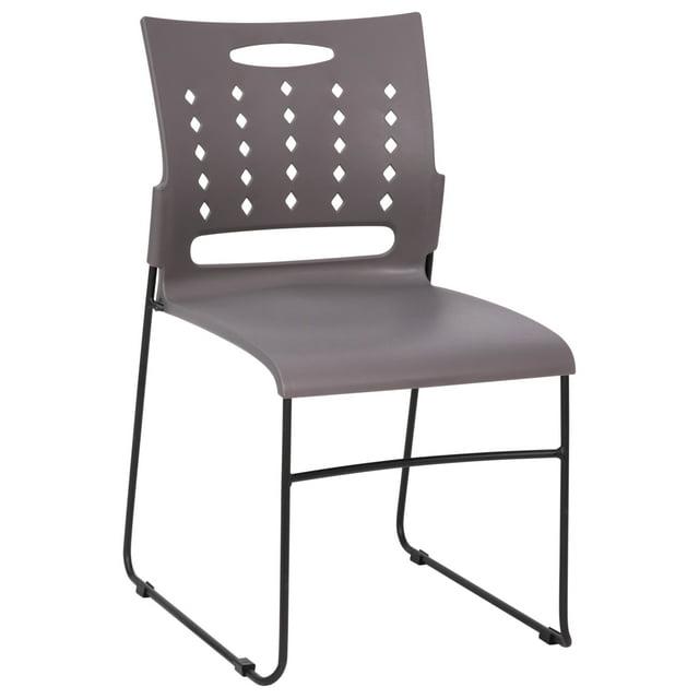 Flash Furniture 881 lb. Capacity Sled Base Stack Chair with Carry Handle and Air-Vent Back
