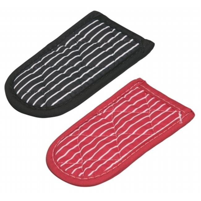 Lodge Set of 2 Hot Hand Holder 1 B/W & 1 R/W Striped, 2HH2