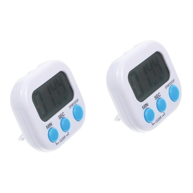 2 Count Kitchen Timer Task Small Digital with Magnetic Back and On/off Switch