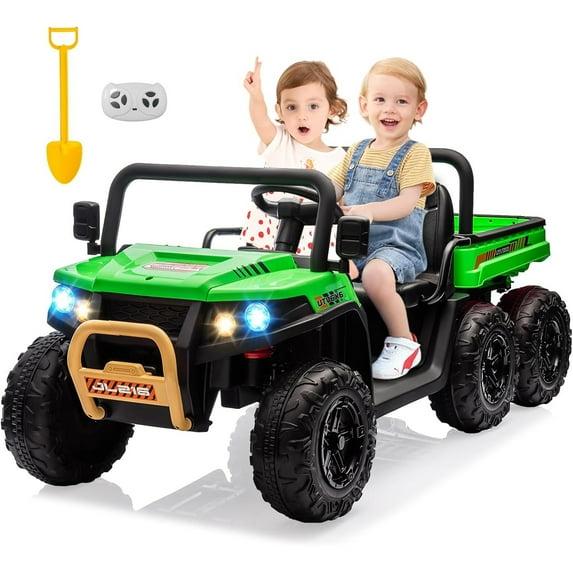 Himimi Delia Himimi 24 Voltage  Ride On Dump Truck, 2 Seater Kids UTV with Electric Dump Bed, Remote Control