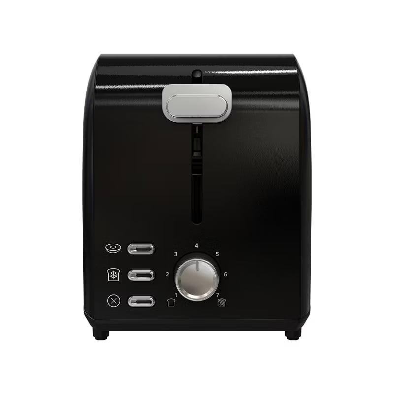 Oster 2-Slice Toaster With Extra-Wide Slots Black/Stainless Steel: Bagel Maker, 800W, Spot Clean, 1-Year Warranty