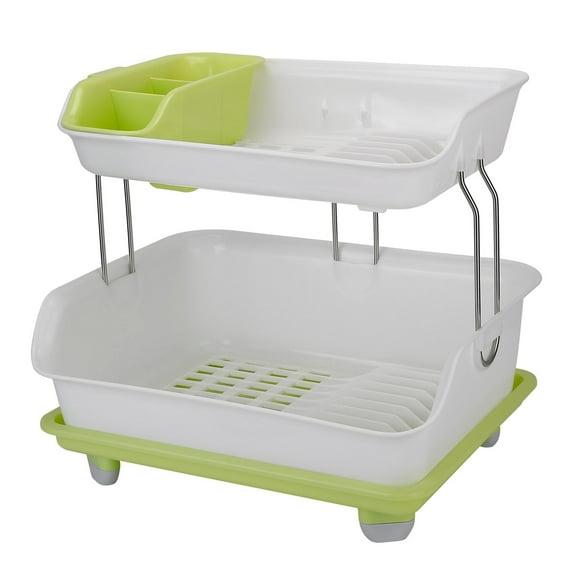 iMounTEK Plastic Two Tier Dish Rack