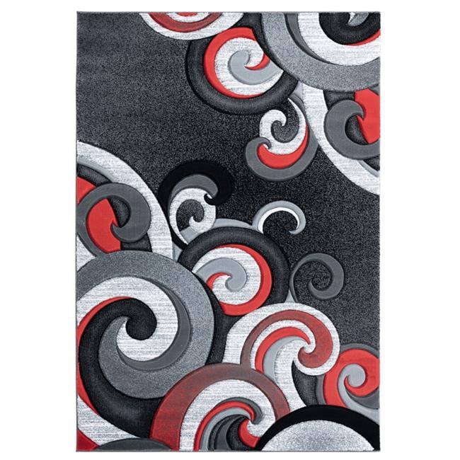 2 ft. 7 in. x 4 ft. 2 in. Bristol Rhiannon Red Rectangle Rug