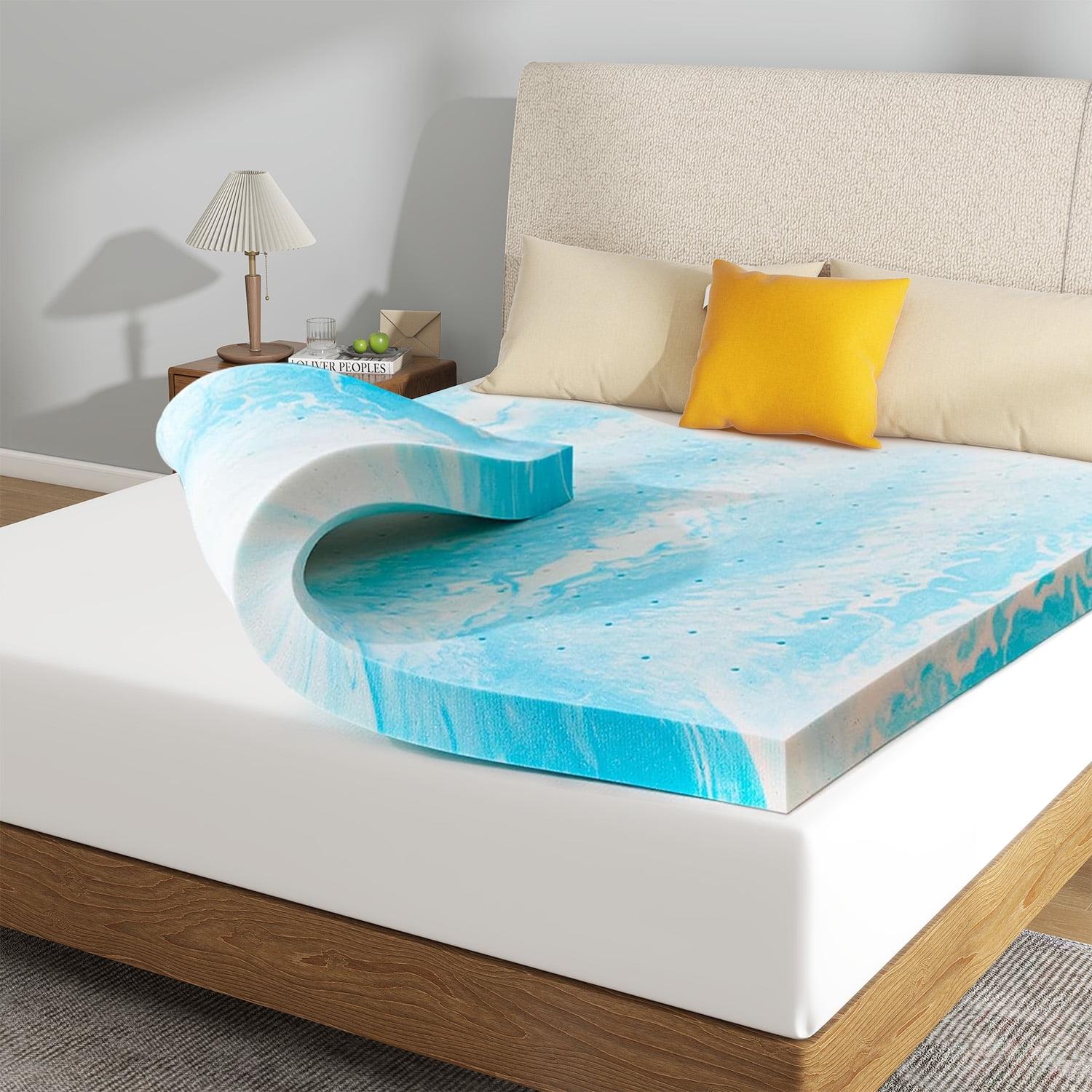 Beddle Memory Foam Mattress Topper, 2 inches King Size Mattress Pad,Pressure Relief for Back Pain