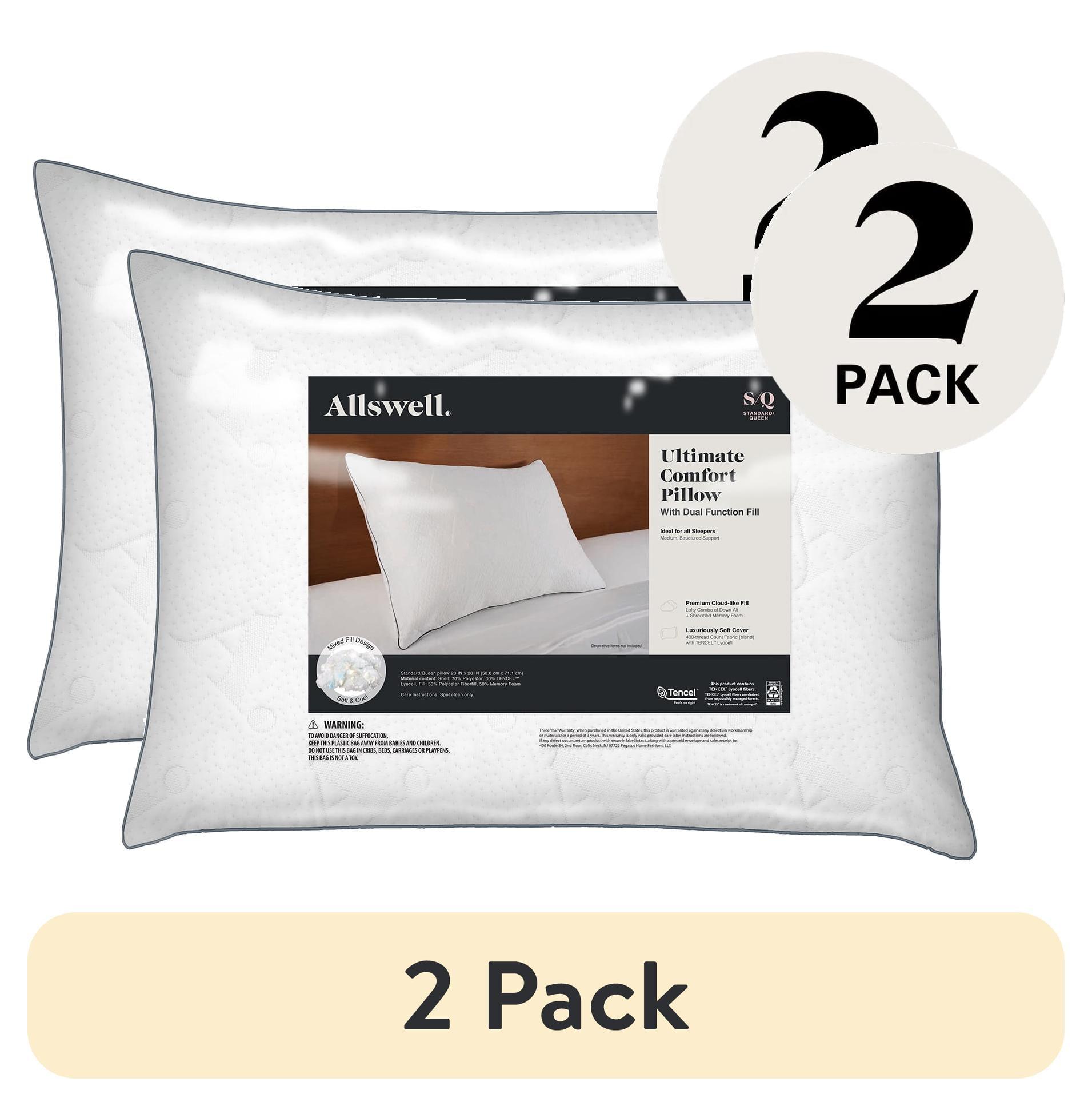 Allswell Ultimate Comfort Bed Pillow, Standard/Queen, 2 Pack
