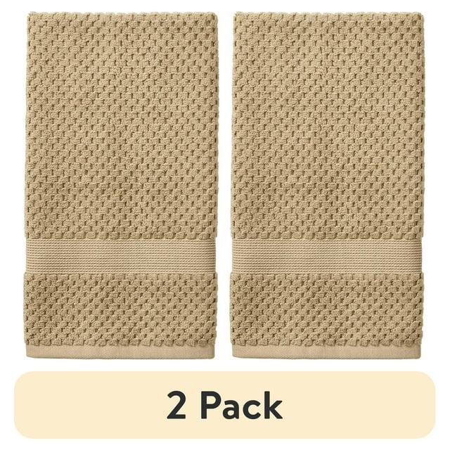 Better Homes & Gardens Signature Soft Popcorn Texture Hand Towel, Almond Biscuit