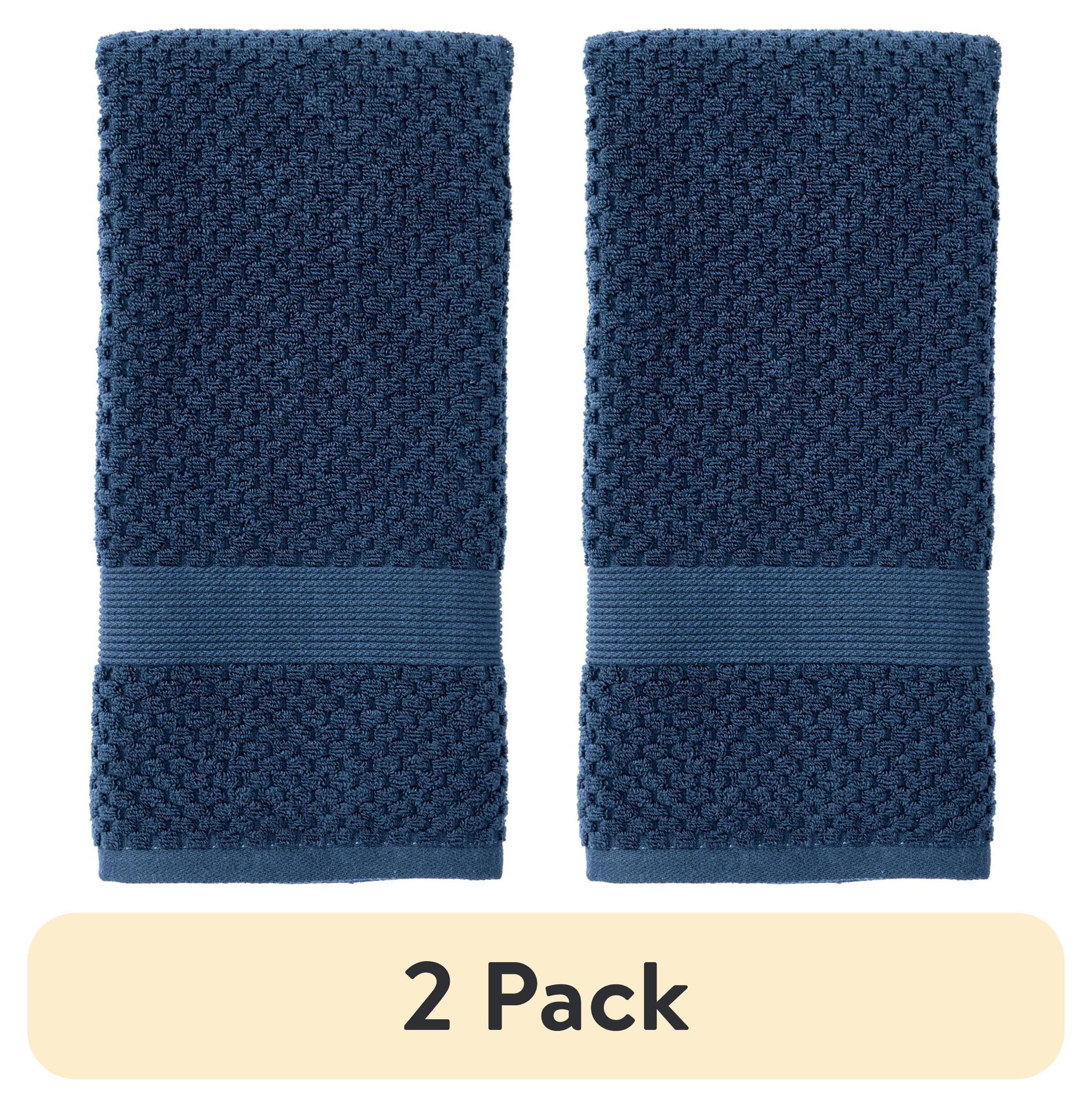 Better Homes & Gardens Signature Soft Popcorn Texture Hand Towel, Blue Admiral