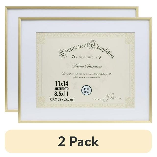 Better Homes and Gardens Thin Gold Document Frame