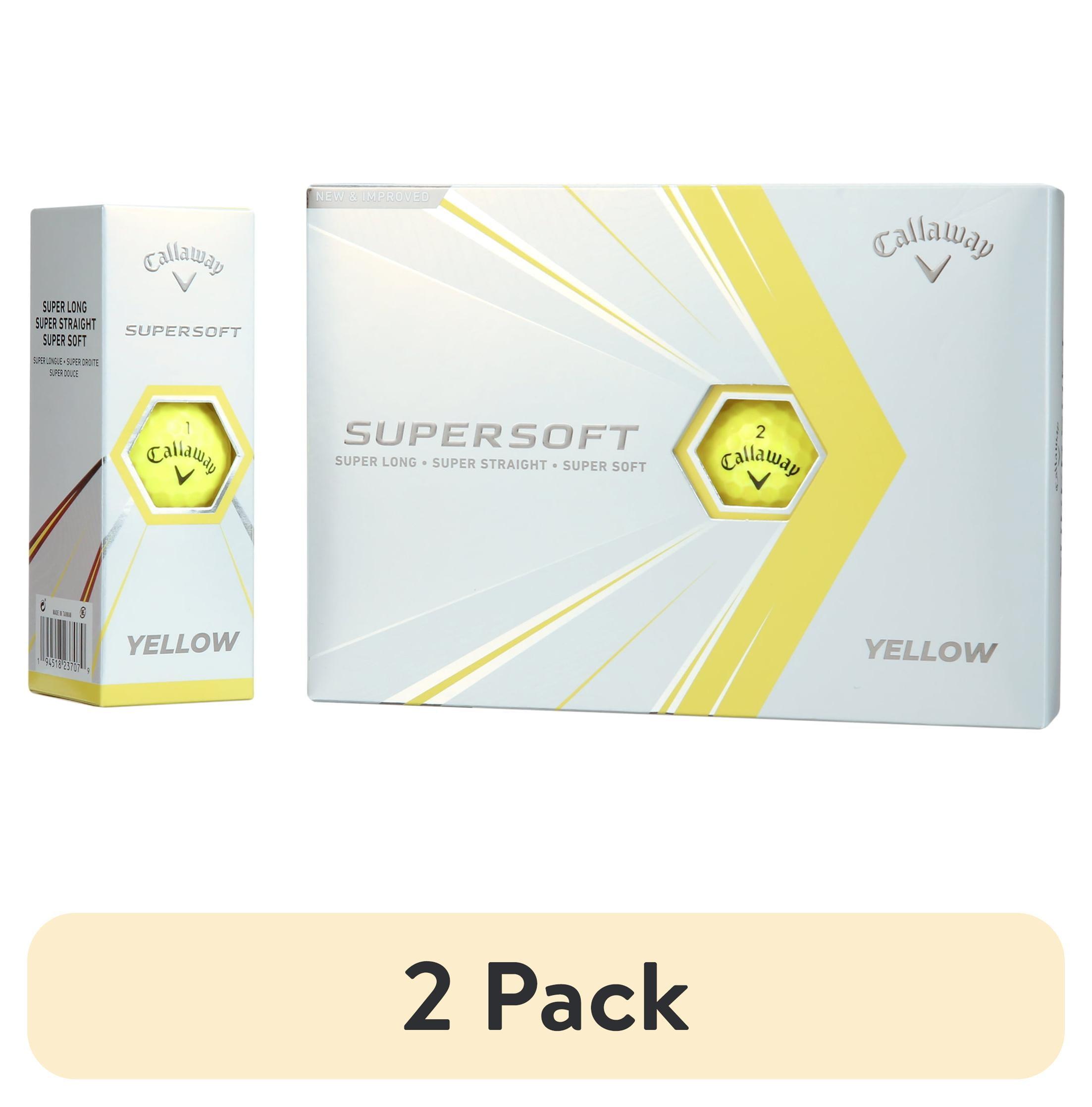 Callaway Supersoft Golf Balls 12pk - Yellow: Rubber Core, Ionomer Shell