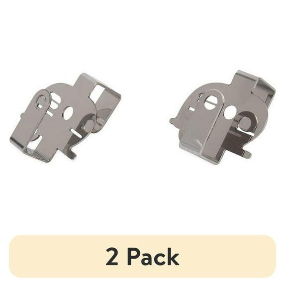 Camco Life is Better at the Campsite Over-the-Cabinet Hooks - Silver, 2-Pack (53382)