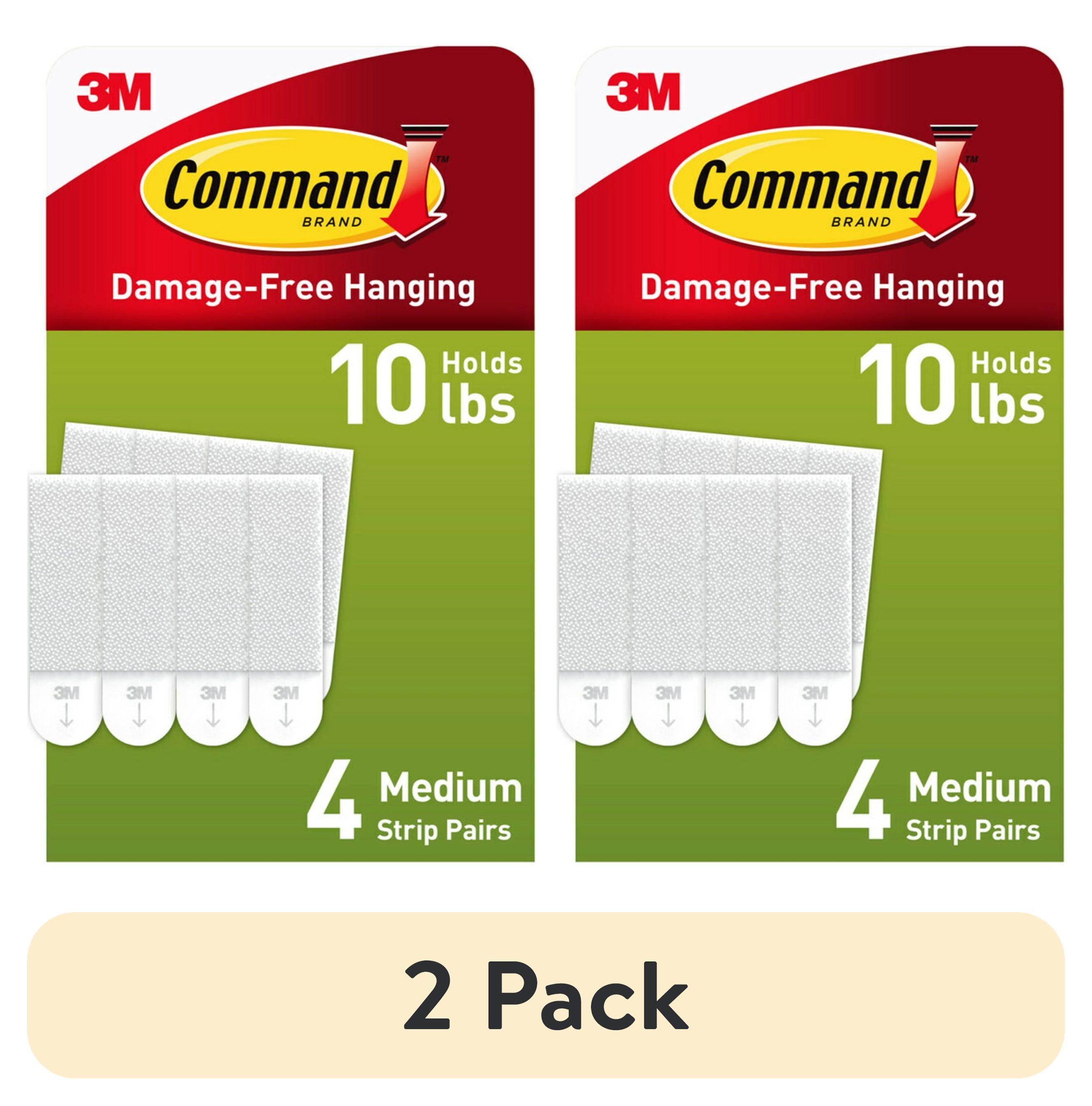 Command Medium Picture Hanging Strips White: Adhesive Wall Mounting for Art & Stationery
