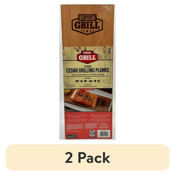Expert Grill 15 inch Cedar Grilling Planks 2 Pack, 100% Natural, 100% Satisfaction Guaranteed, For Use With Charcoal Or Gas Grills