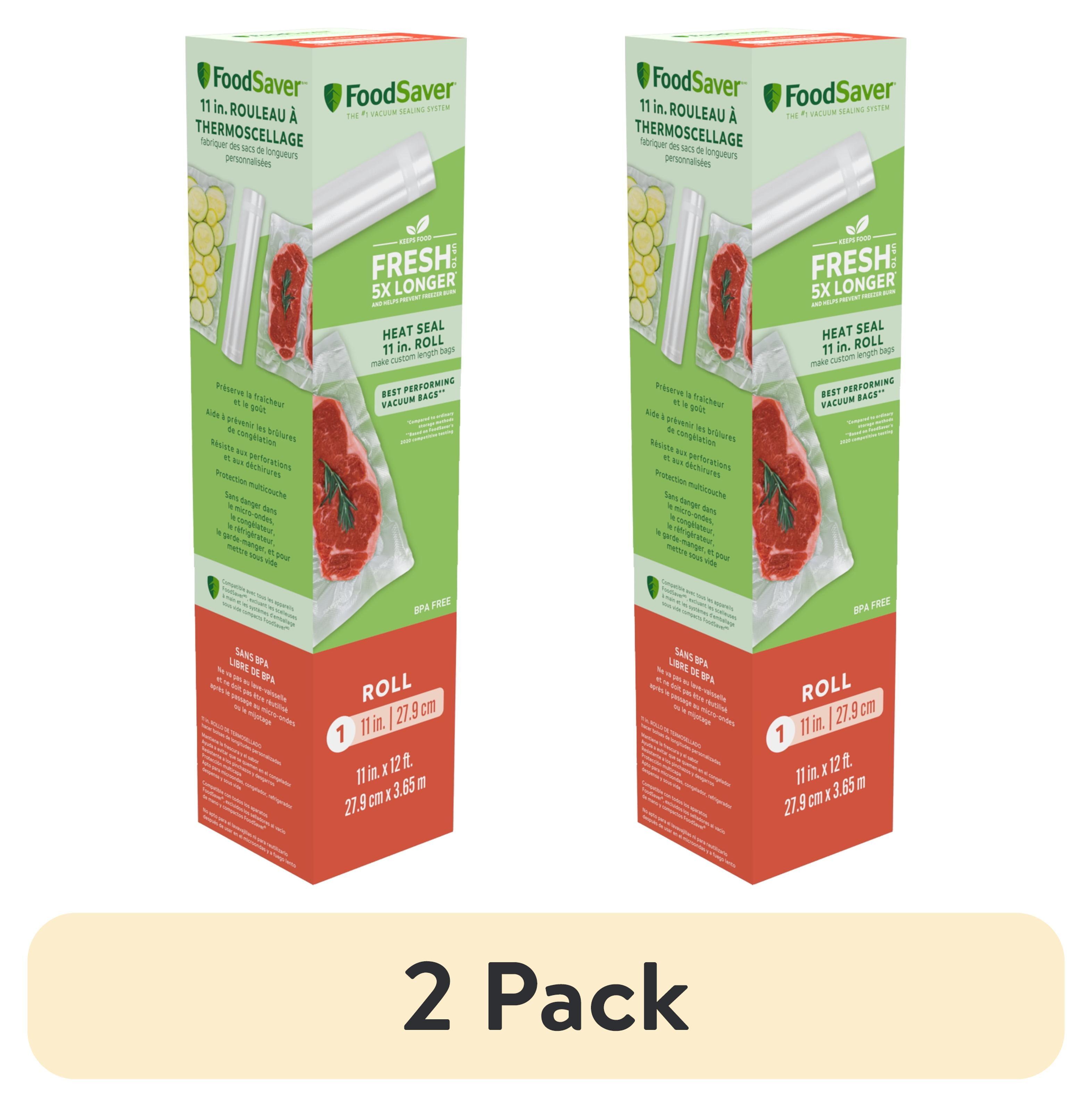 FoodSaver 11" x 12' Vacuum Seal Roll 2pk
