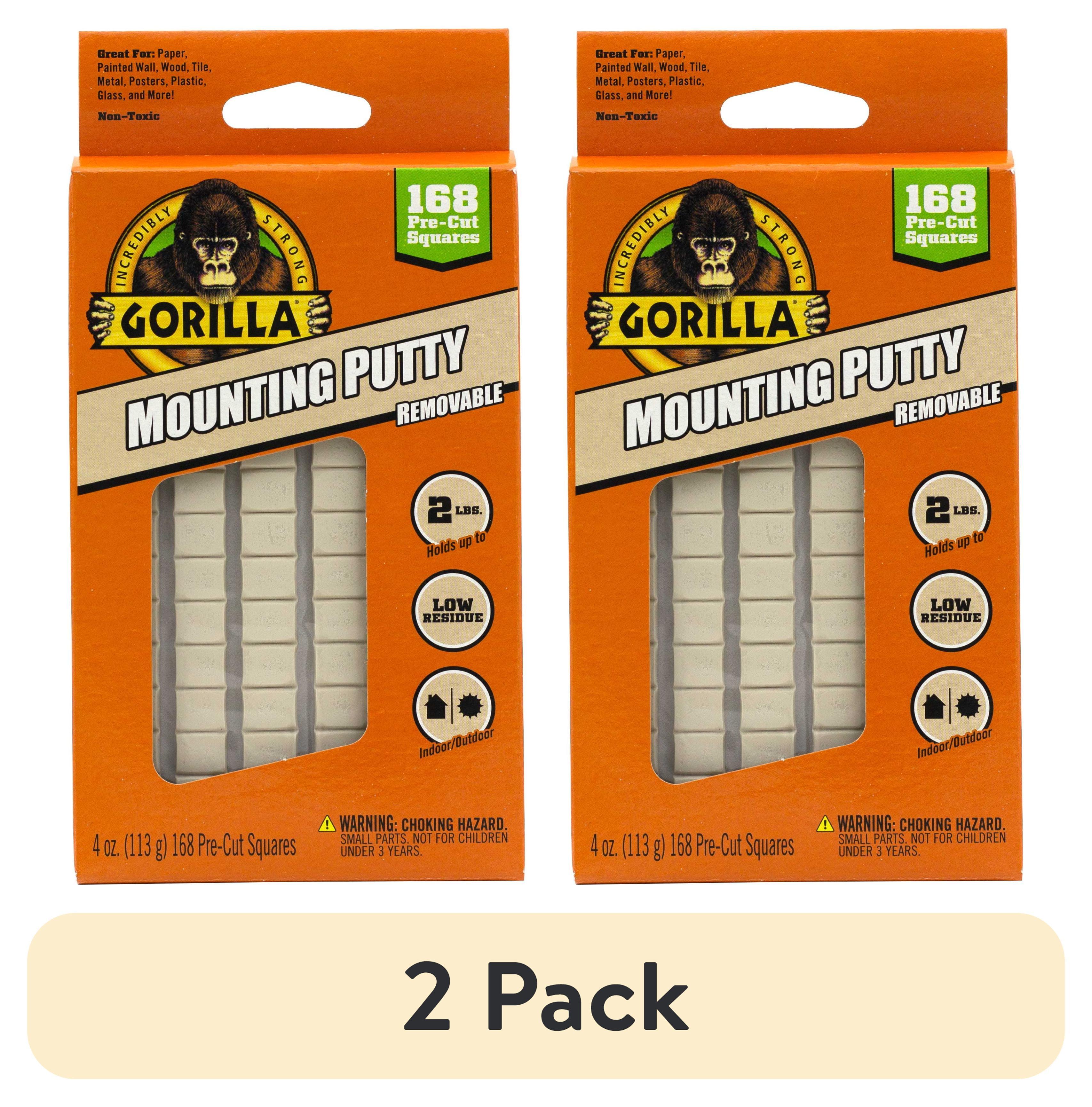 Gorilla Glue Brand Mounting Putty 4oz 24pc for Hardware Adhesives Recommended Surface