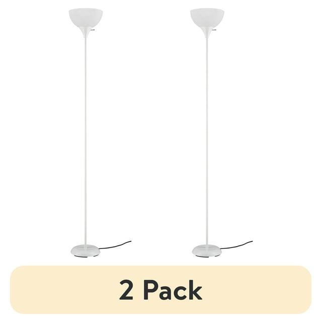 Mainstays 71" White Floor Lamp, Modern Design