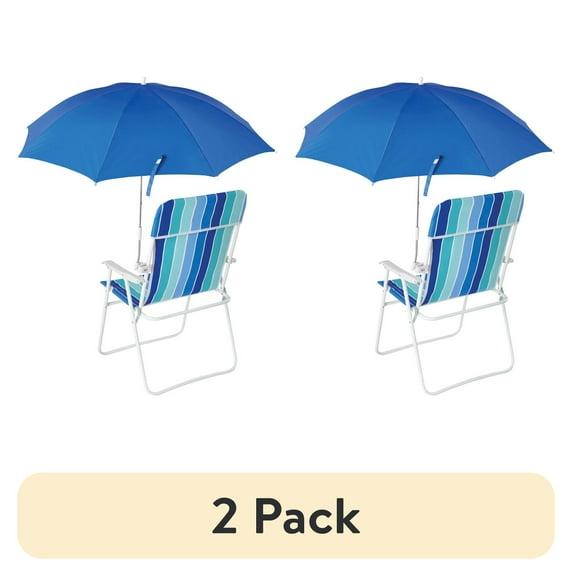 Mainstays Blue Clip-on Umbrella for Beach Chair UV Resistant