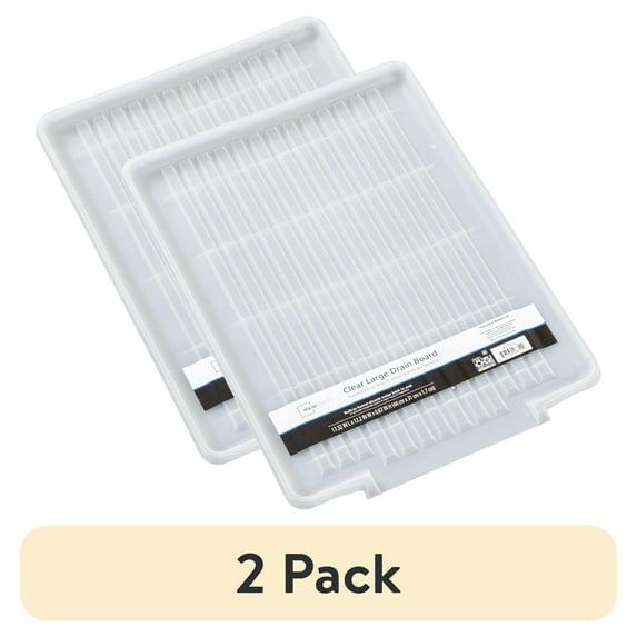 Mainstays Plastic Clear Large 0.15" H Kitchen Dish Drain Board