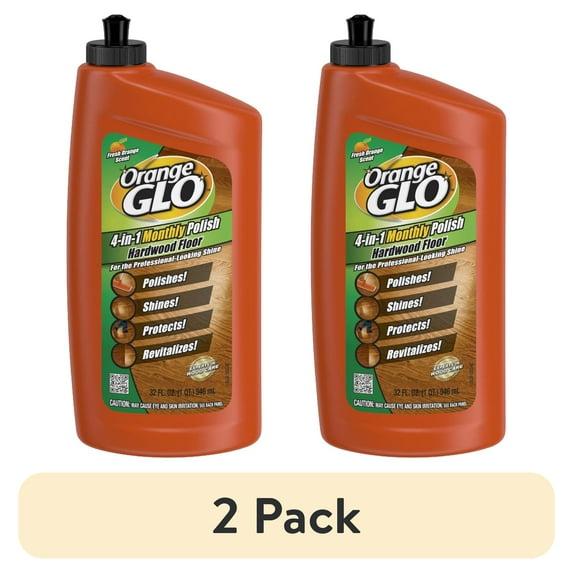 Pack of 2 Orange Glo Fresh Orange Scent 4-in-1 Monthly Polish Hardwood Floor, 24 fl oz