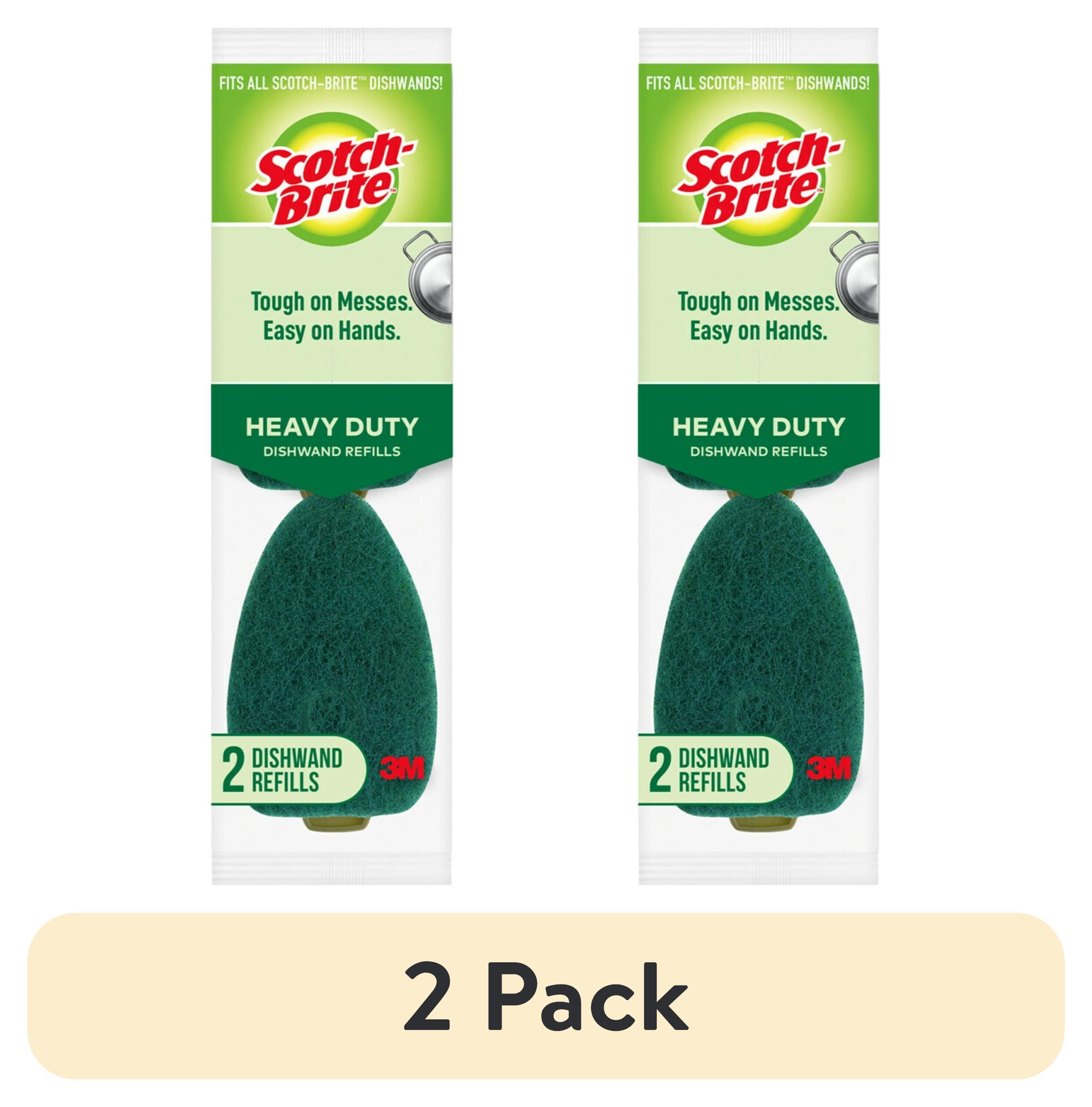 (2 pack) Scotch-Brite Heavy Duty Dishwand Refill Heads, 2 Refills Total