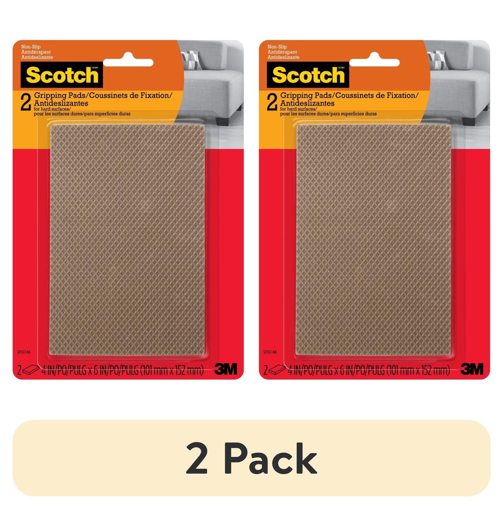 Scotch Gripping Pads, Rectangle, Furniture Pads, 4 x 6 in, 2 Pack