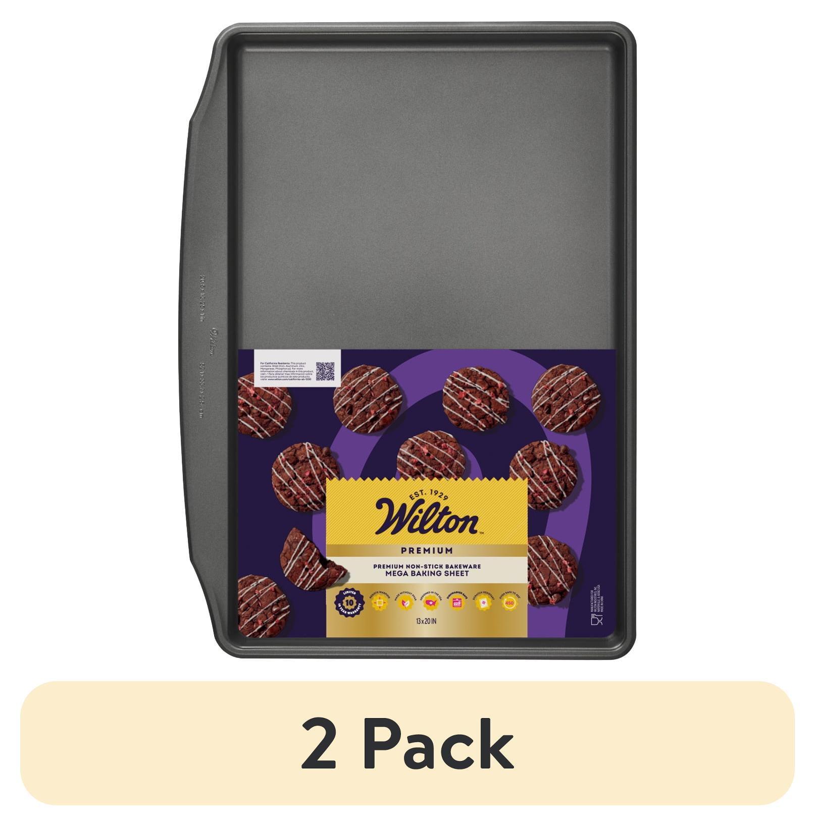 Wilton Premium Non-Stick Cookie Sheet Steel Baking Pan 13" x 20" Rectangular Baking Tray Packaging May Vary