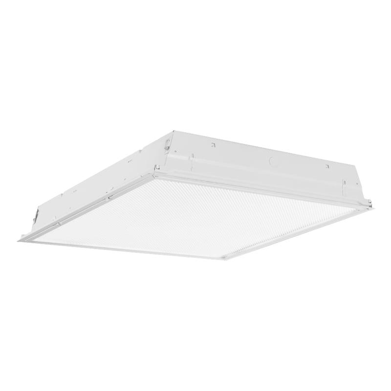 White Steel 24" x 24" LED Troffer Light Fixture