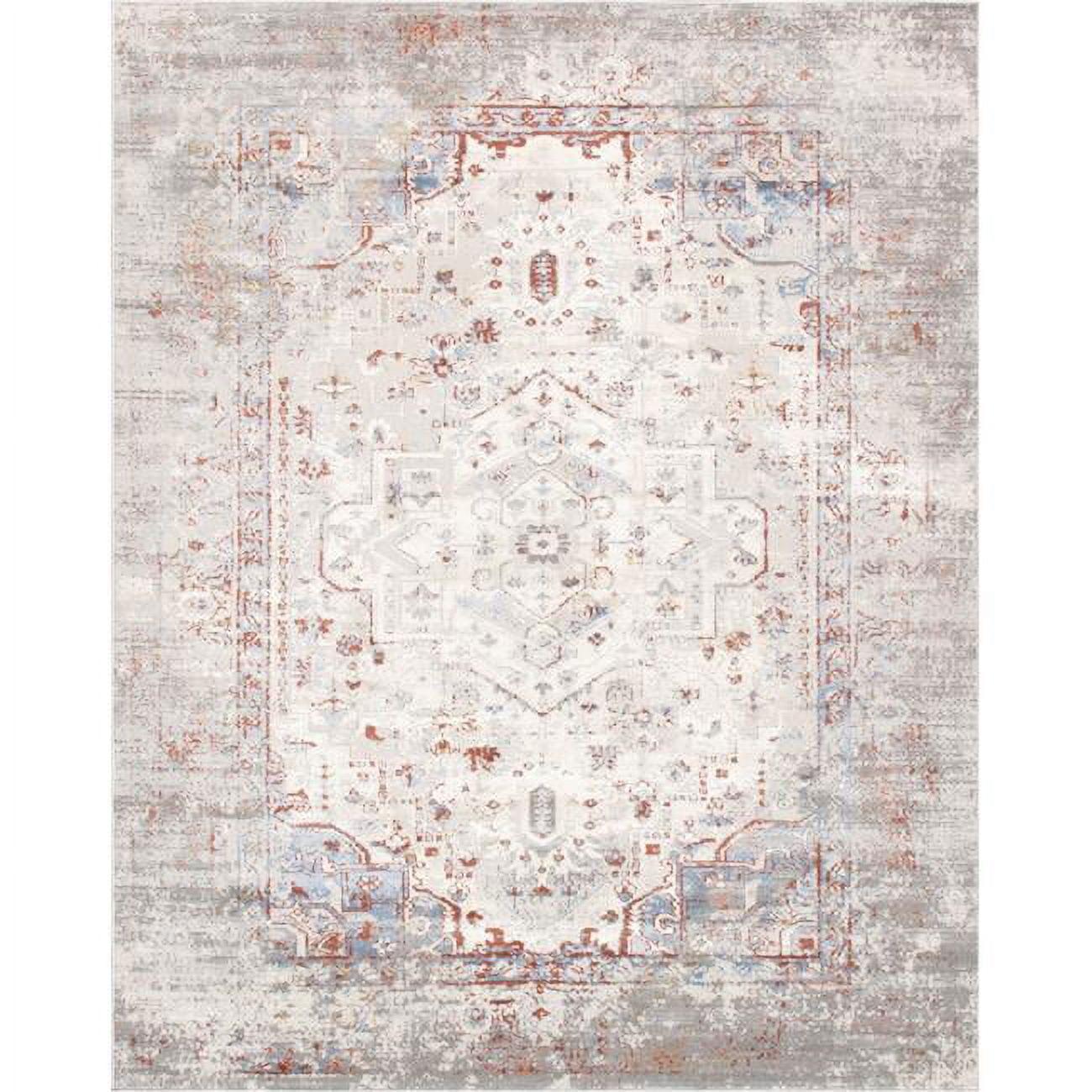Efes Oriental Gray/Beige/Brown Area Rug