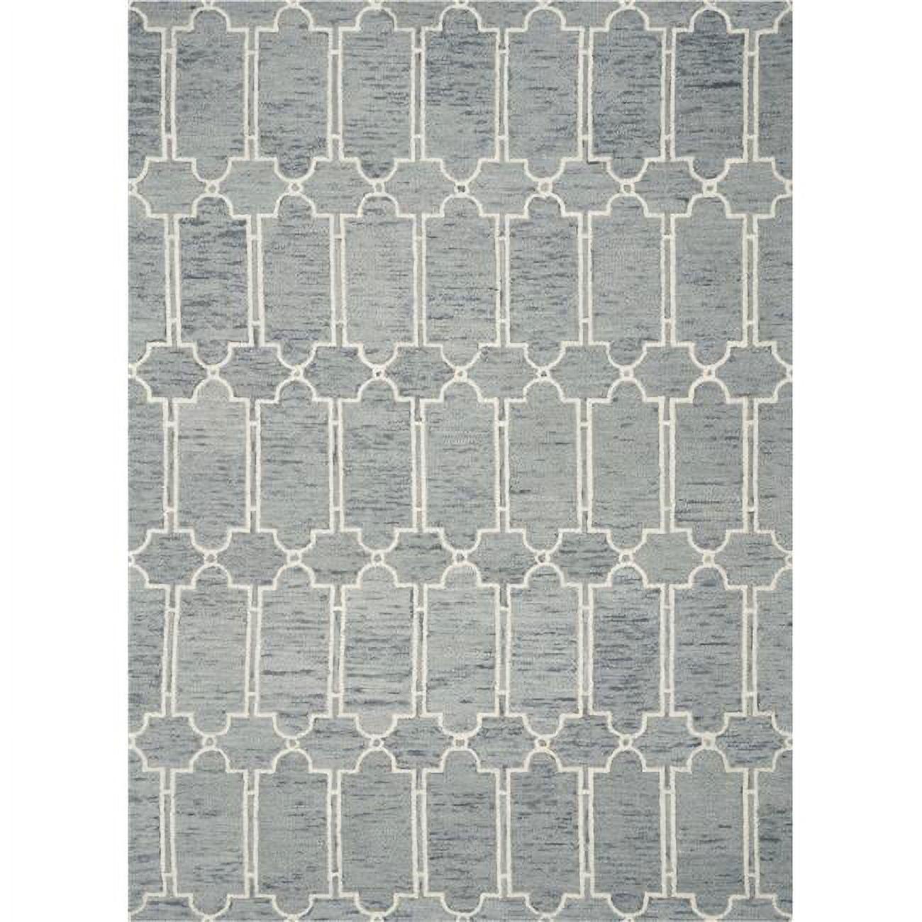 Slate Blue Handmade Tufted Wool Rectangular Accent Rug 45"x27"