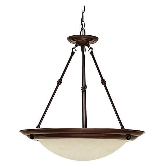 20 Inch 3 Light Pendant In Traditional Style 20 High By 20.75 Wide-Burnished Bronze Finish    -Traditional Installation Capital Lighting 2720Bb