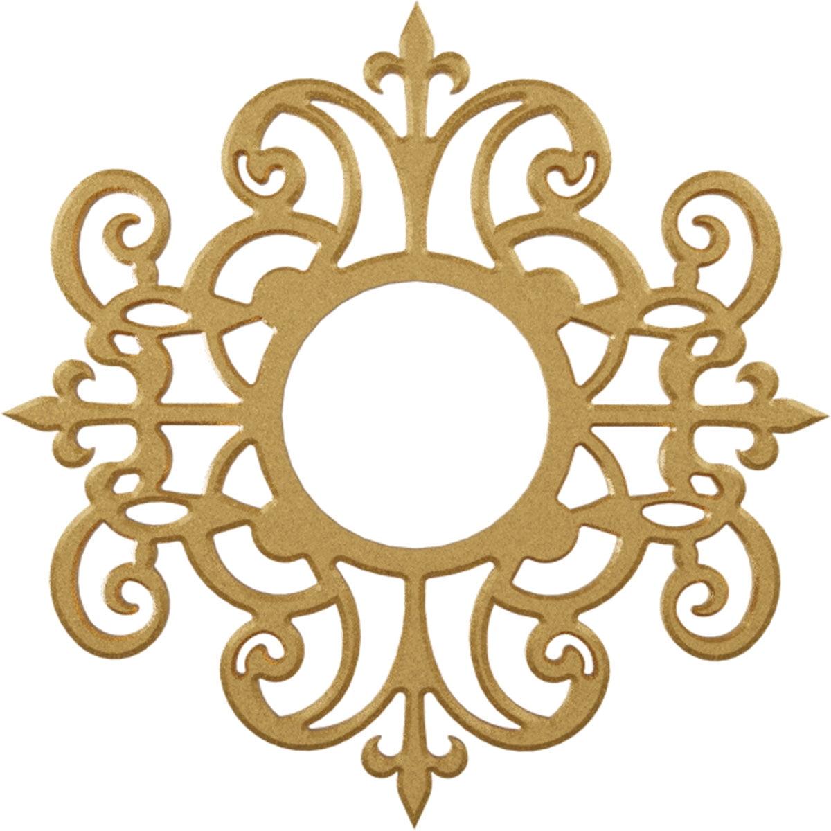 20-Inch Gold PVC Ornate Ceiling Medallion