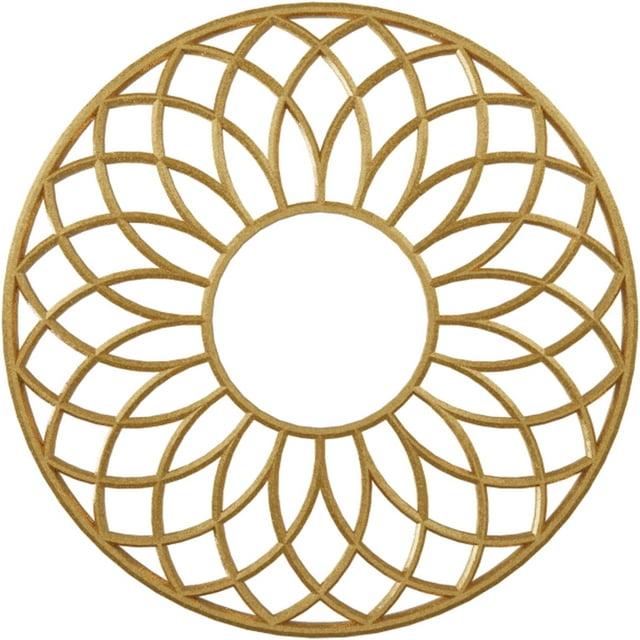 20"OD x 6 7/8"ID x 1/2"P Cannes Architectural Grade PVC Pierced Ceiling Medallion, Gold