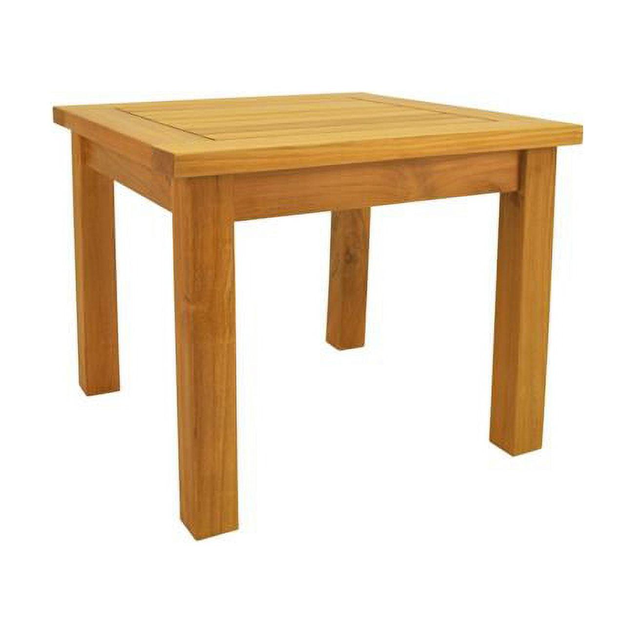 Anderson Natural Teak 20" Bahama Square Mini Side Table