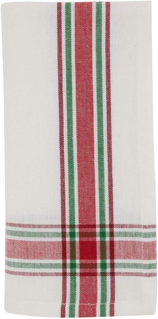 20" Square Red & Green Plaid Cotton Napkins Set of 4