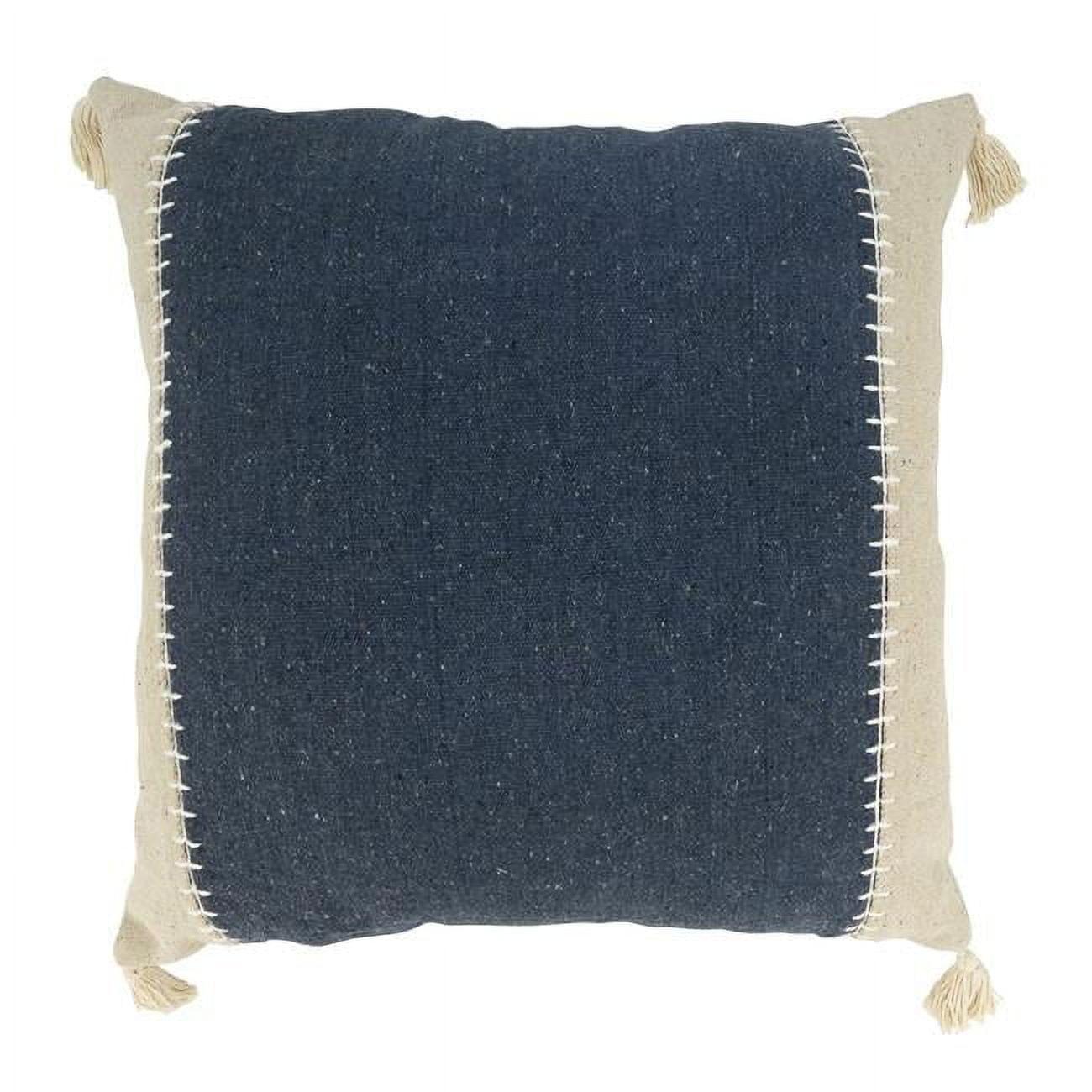 Saro Gianni Collection Tassels Cotton Throw Pillow