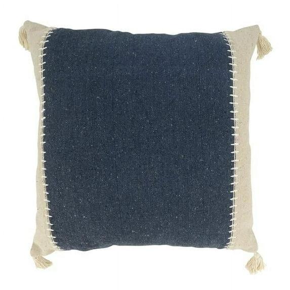 Saro Gianni Collection Tassels Cotton Throw Pillow