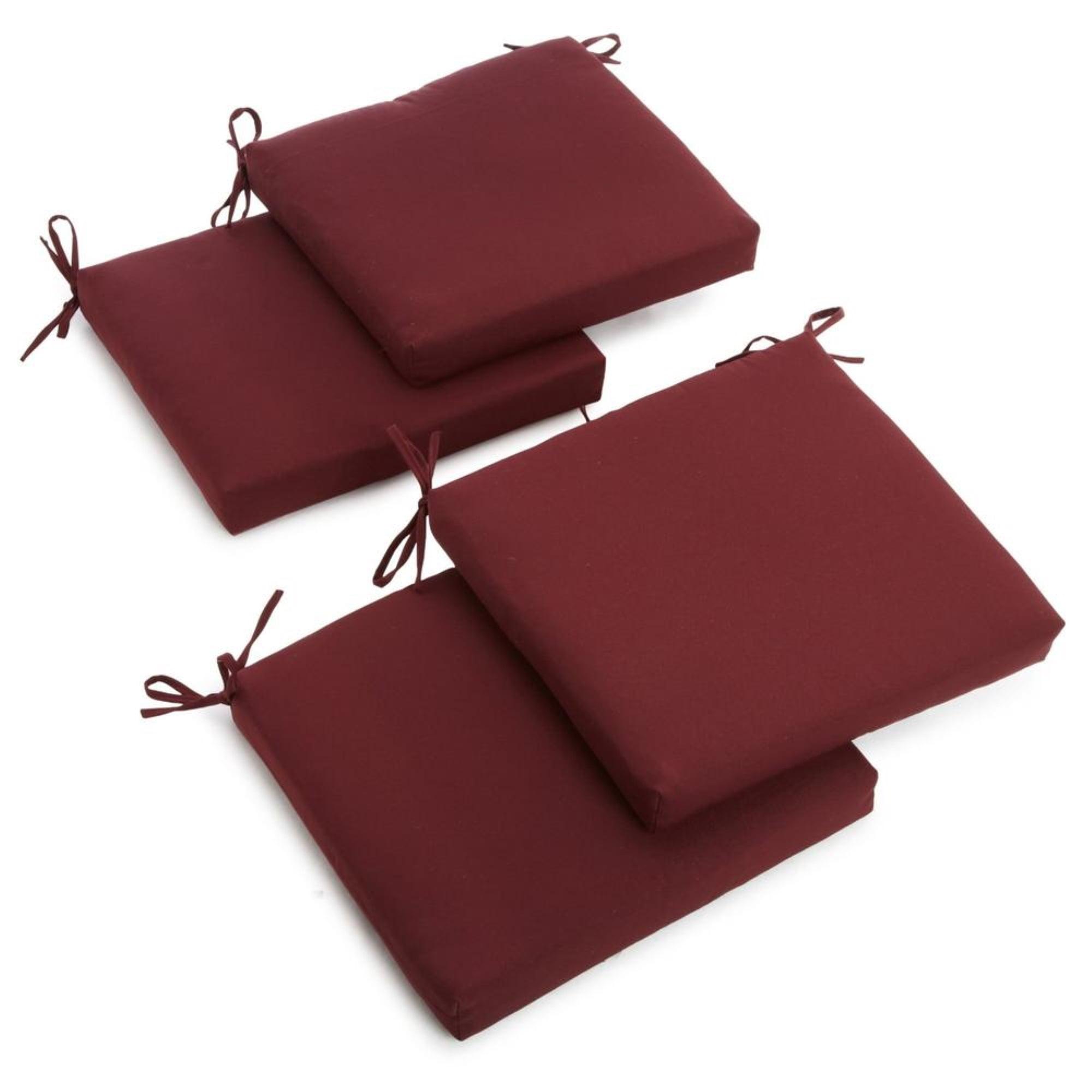 20-inch by 19-inch Twill Chair Cushion (Set of Four)