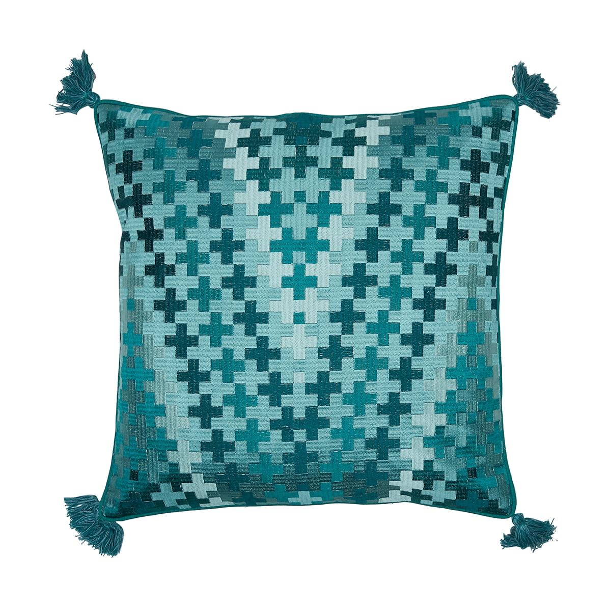 carol & frank Pepi Embroidered Throw Pillow
