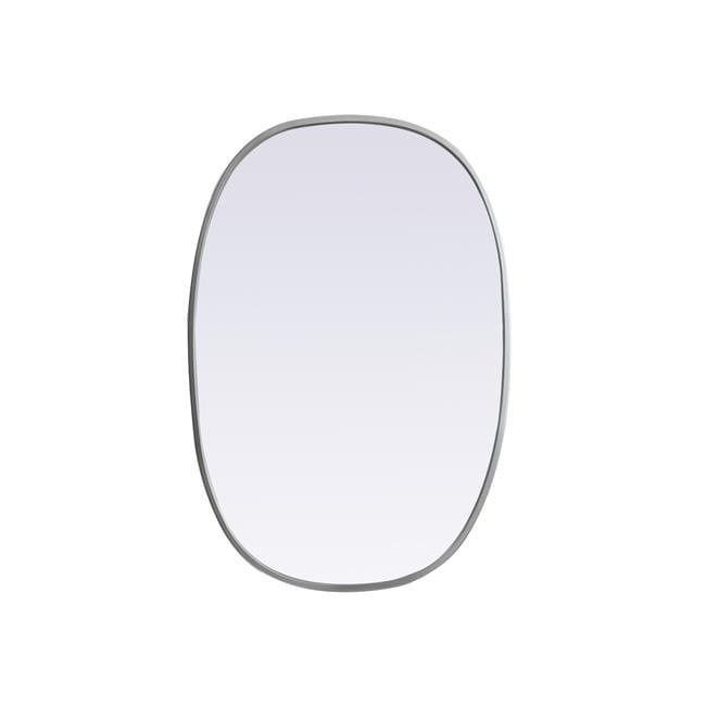 Sabine Metal Curved Oval Wall Mirror