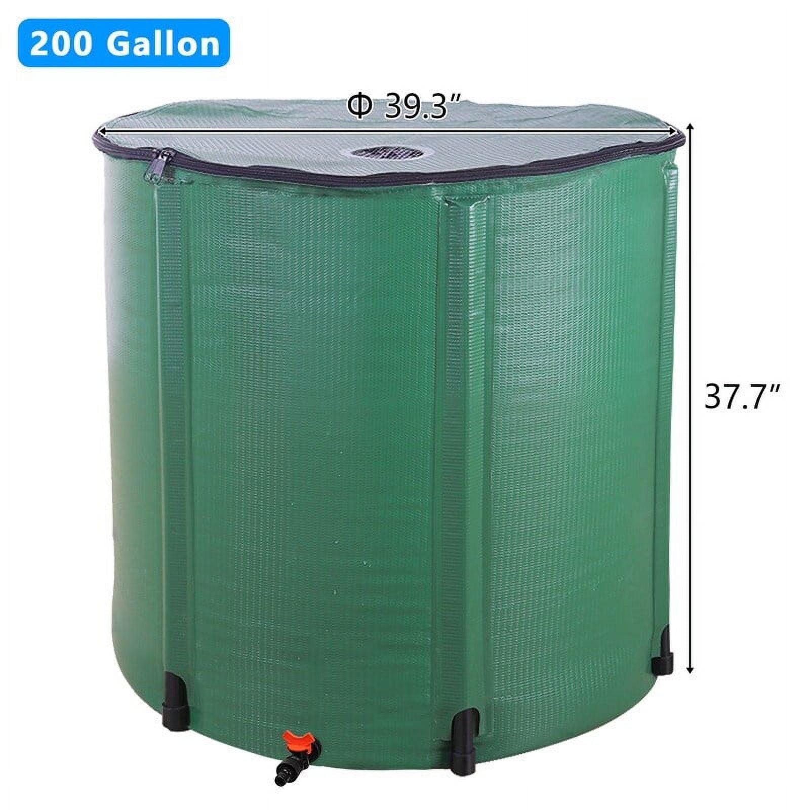 Winado Rain Barrel Patio Water Storage Barrel 200 Gallon Green