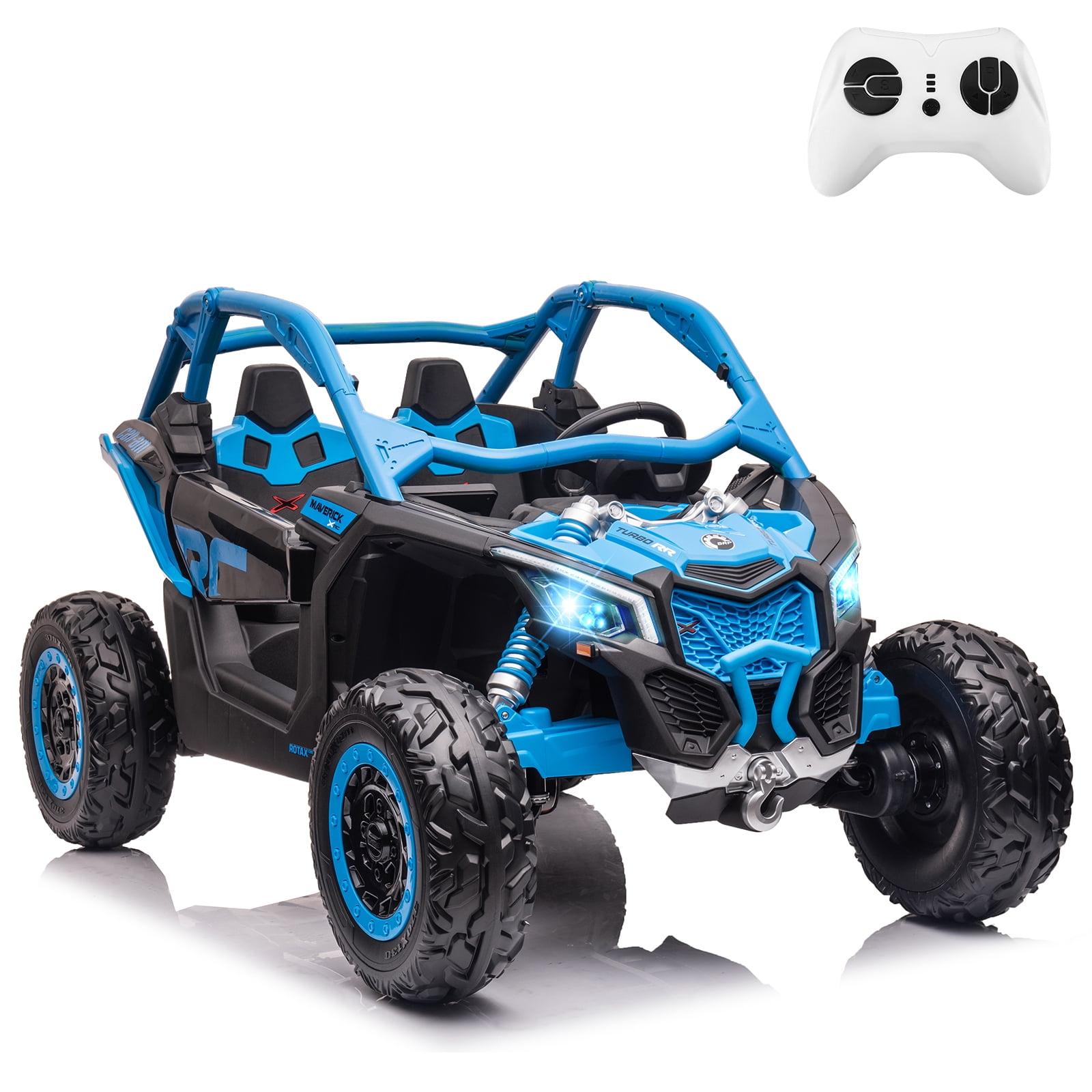 Blue 24V 2-Seater Ride-On UTV with Remote Control