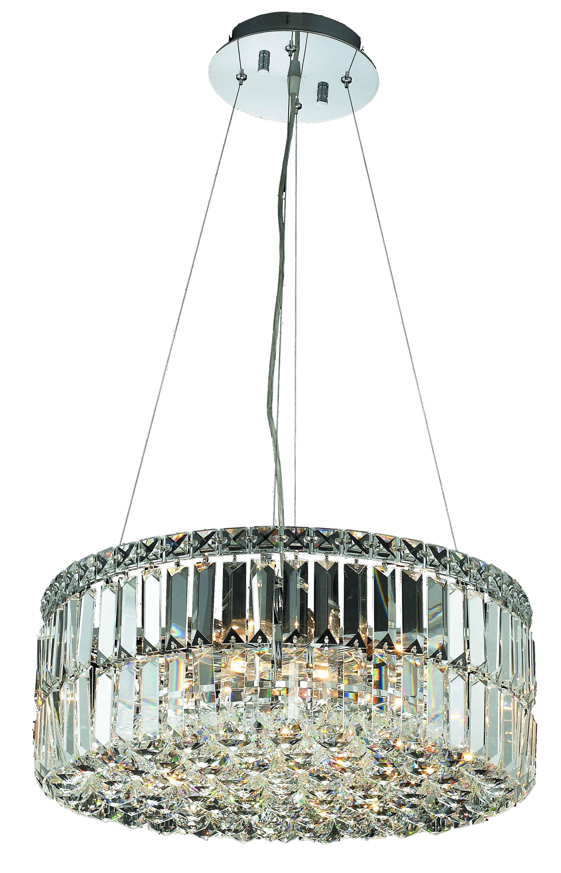 Maxime 12-Light Chrome Chandelier with Royal Cut Crystals