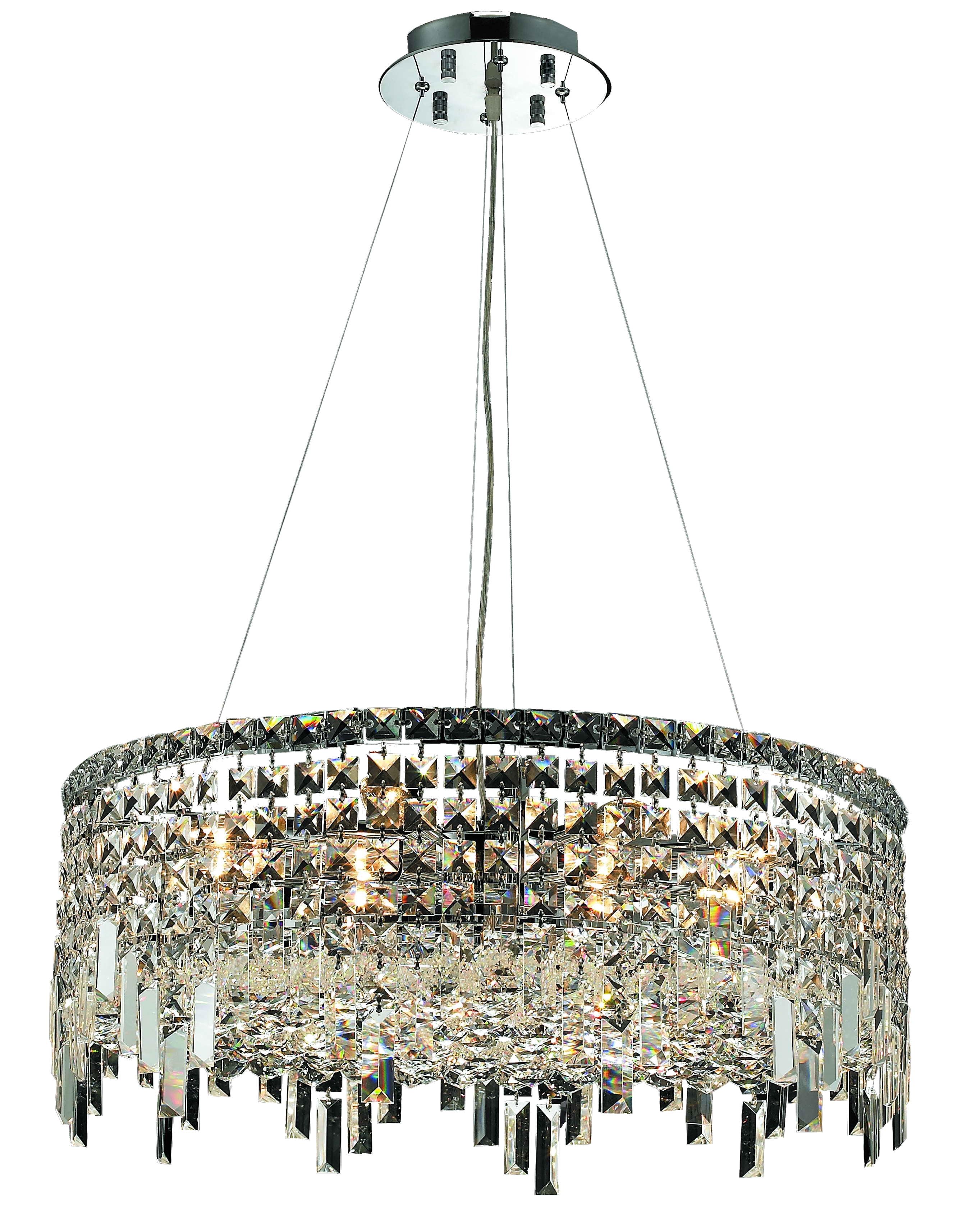 Maxime 12-Light Chrome Chandelier with Royal Cut Crystals