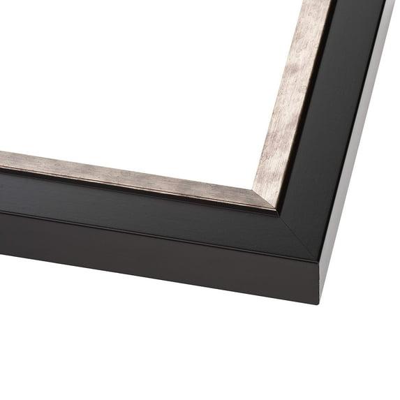 PosterPalooza | 17x20 Simple Silver Picture Frame - UV Acrylic, Foam Board Backing, Hanging Hardware