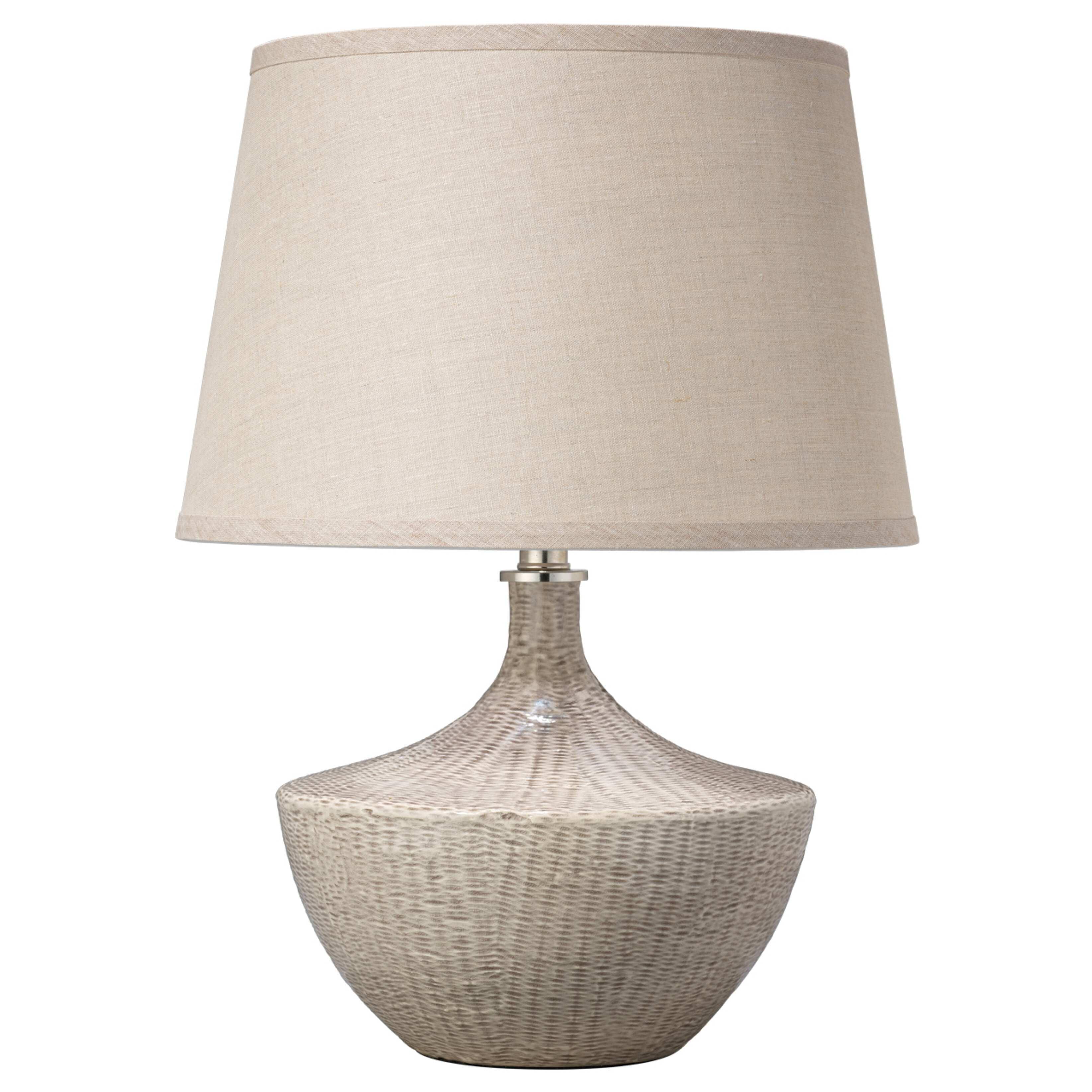 Basketweave Ceramic Table Lamp