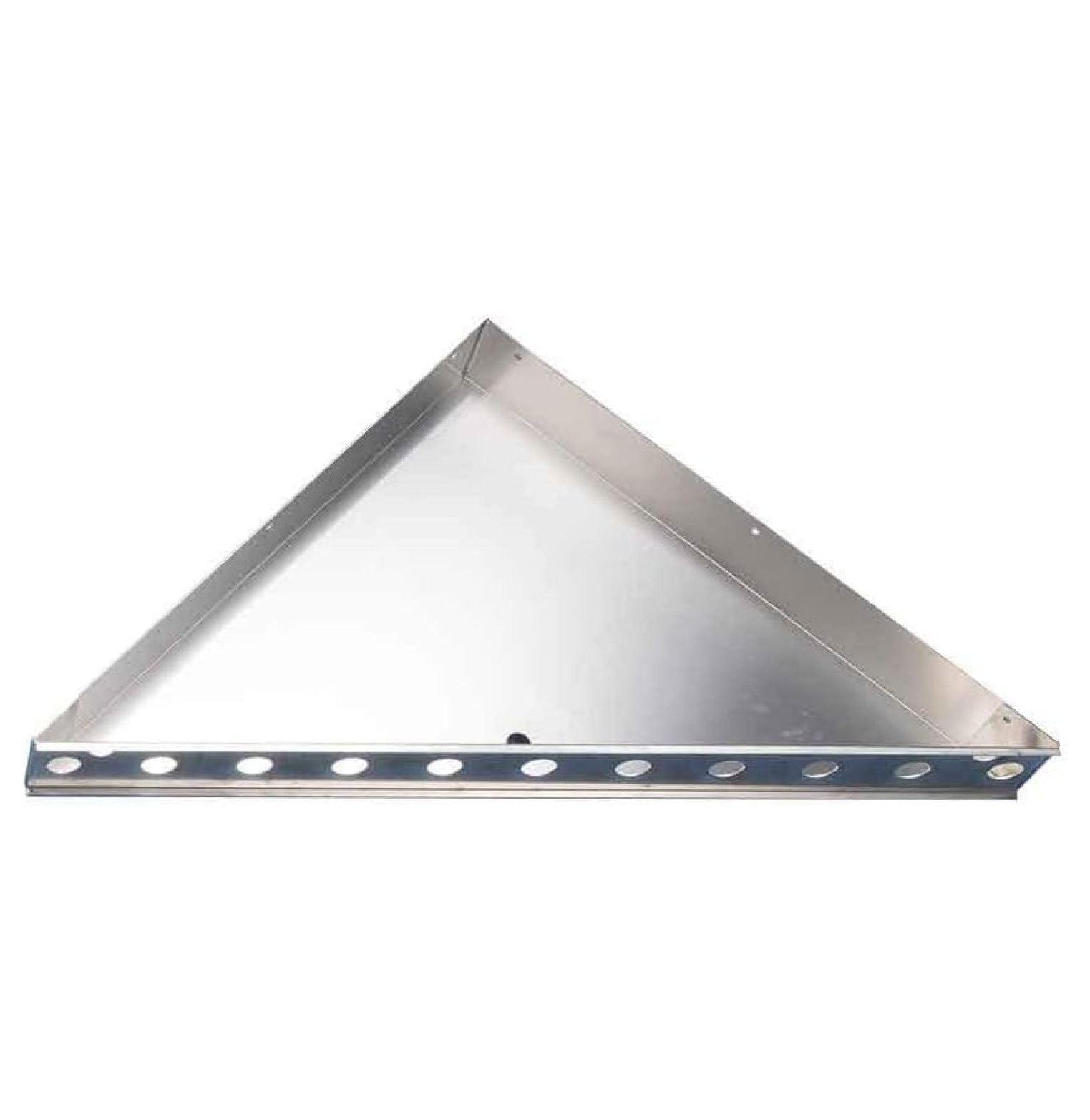 21.5"x21.5"x30" Triangular Stainless Steel Shower Bench