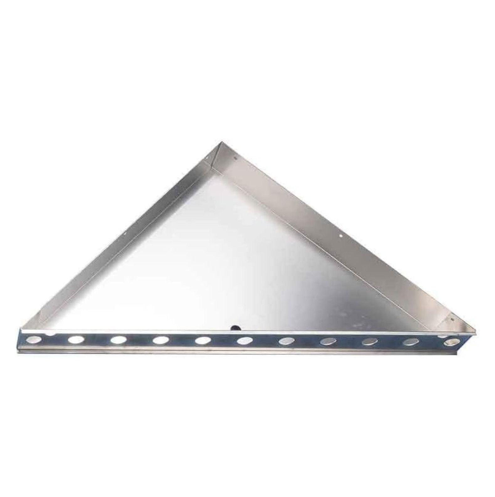 21.5"x21.5"x30" Triangular Stainless Steel Shower Bench